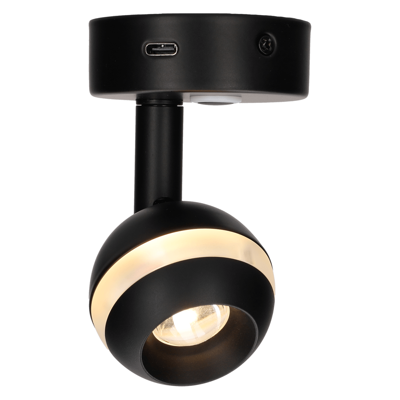 Arsie surface-mounted spotlight with USB-C