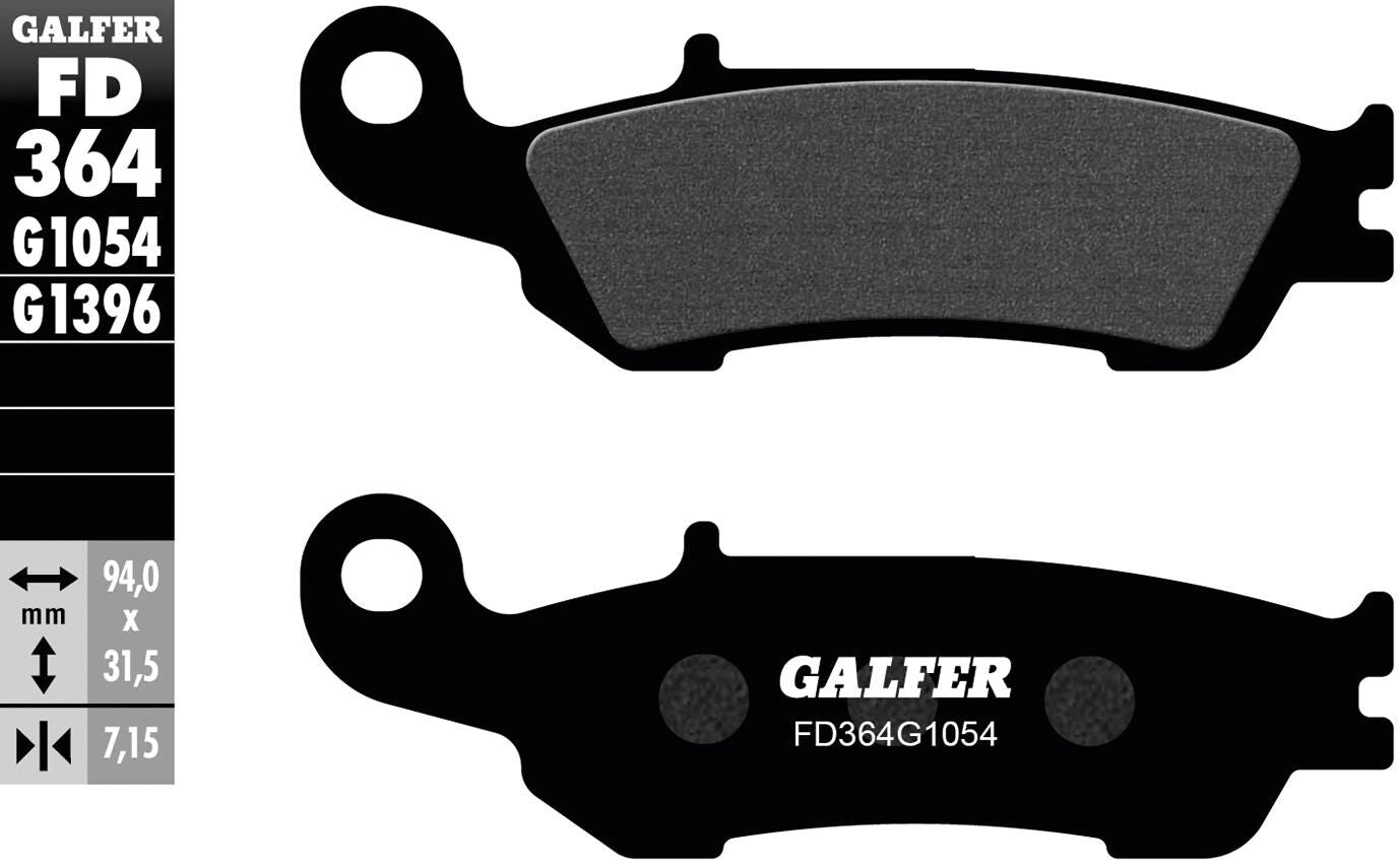 Galfer bremsbelag fd364 brake pad fd364 g1054 organic standard