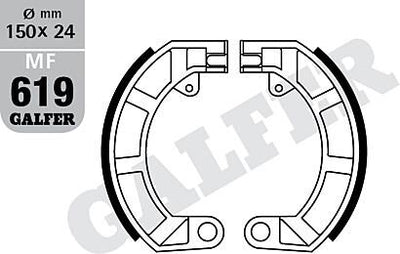 Ganascia freno Galfer mf619 ganascia freno mf619 g2165 organica