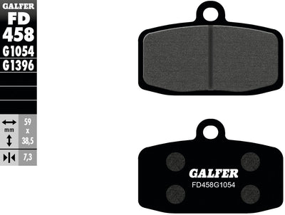 Galfer bremsbelag fd458 brake pad fd458 g1054 organic standard