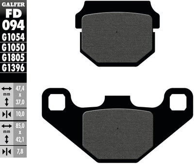Galfer bremsbelag fd094 brake pad fd094 g1050 organic