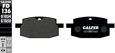 Galfer bremsbelag fd136 brake pad fd136 g1050