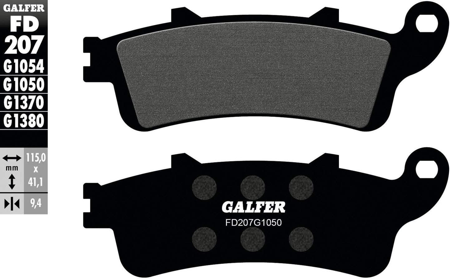 Pastiglie freno Galfer fd207 pastiglia freno fd207 g1050 scooter organico
