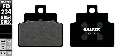 Galfer bremsbelag fd234 brake pad fd234 g1050 organic scooter