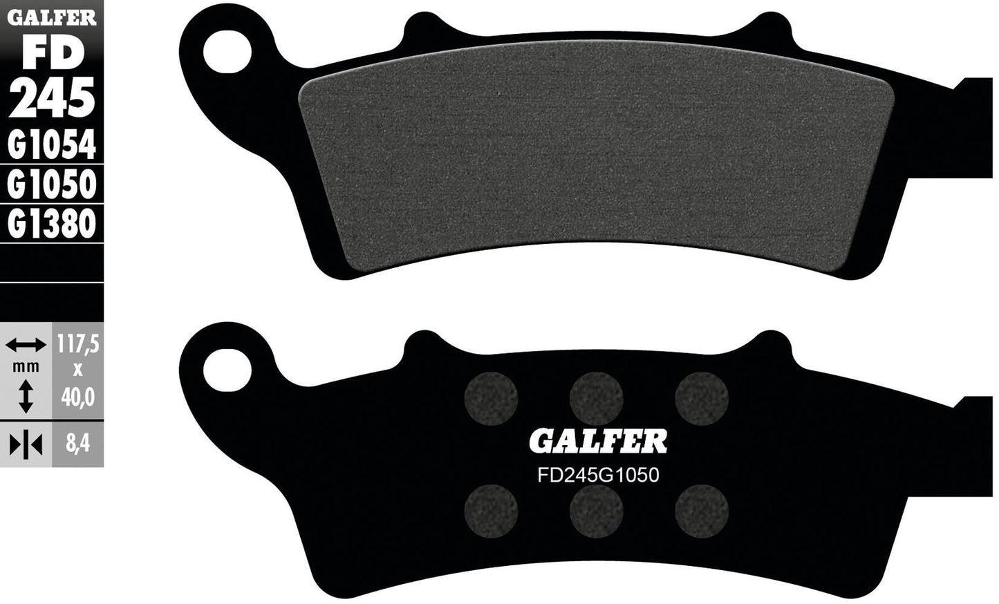 Galfer bremsbelag fd245 brake pad fd245 g1050 organic scooter