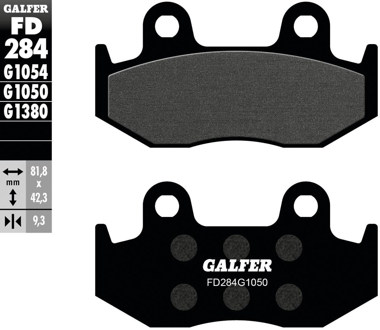 Galfer bremsbelag fd284 brake pad fd284 g1050 organic scooter