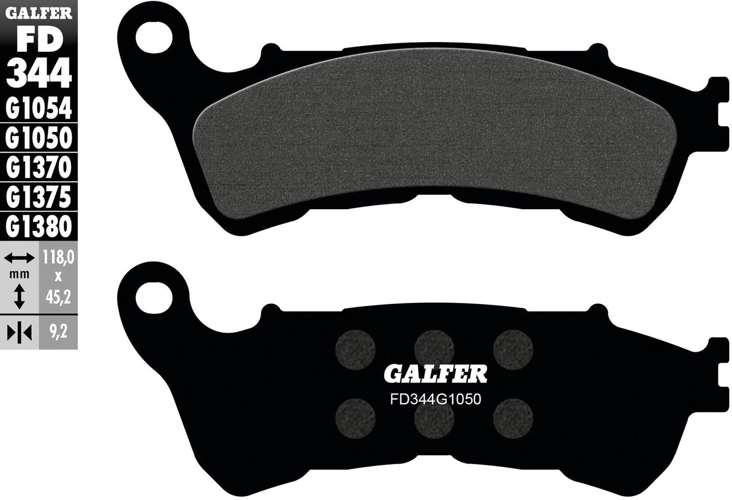 Galfer bremsbelag fd344 brake pad fd344 g1050 organic scooter
