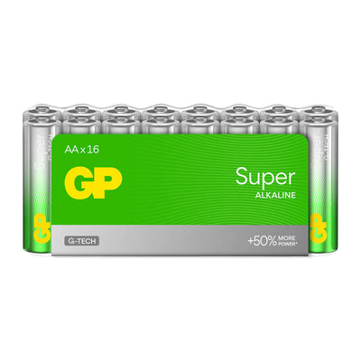 GP Super Alkaline AA Batteries 16HP