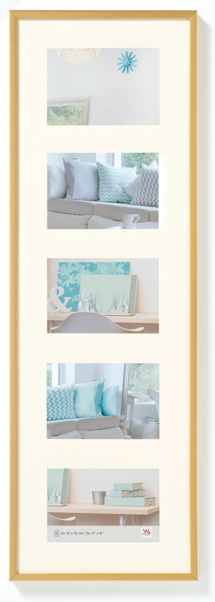Walther new lifestyle - gallery in plastica - formato foto 5 x 10x15 cm - oro