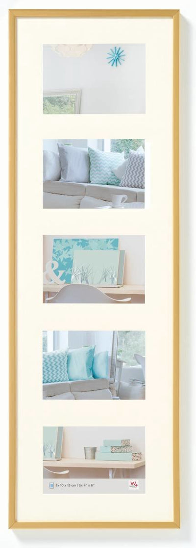 Walther new lifestyle - gallery in plastica - formato foto 5 x 10x15 cm - oro