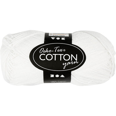 Creative Company Cotton Garen, White, 50gr, 170m