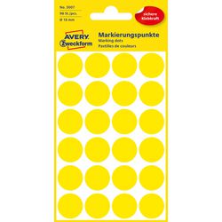 Punti di marcatura Avery zweckform 3007 giallo 96 pezzi