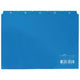 Scheda alfabetica indice durevole a5 14,8x21 cm scheda 40 mm blu