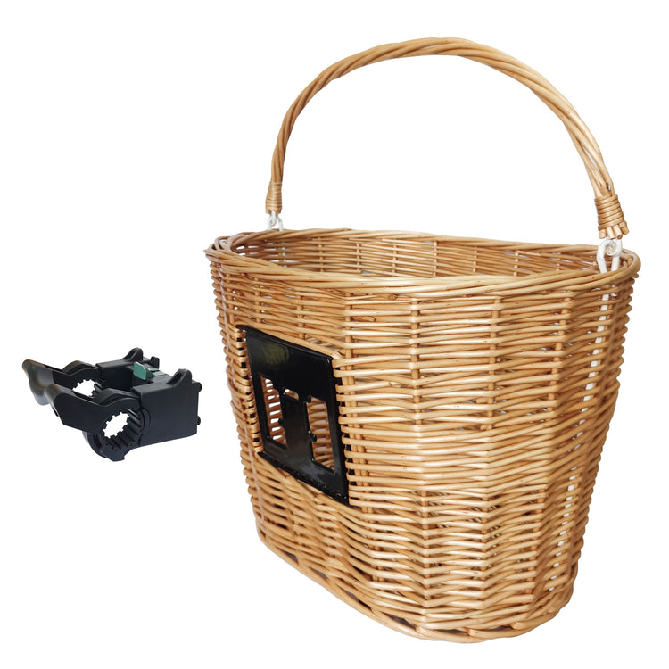 M-Wave Wicker Bicycle basket M-Wave removable
