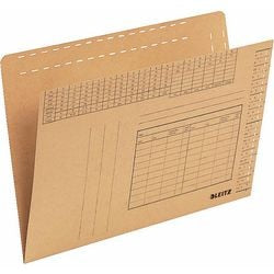 Cartelle sospese leitz marrone 100 pezzi cartone