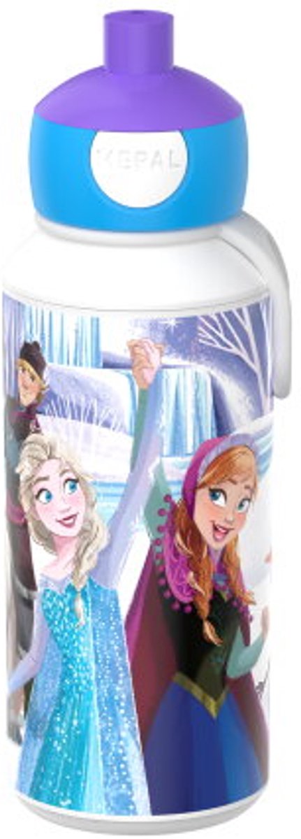 Biberón desplegable Mepal campus - 400 ml - cierra bien - vaso para niños - frozen friends