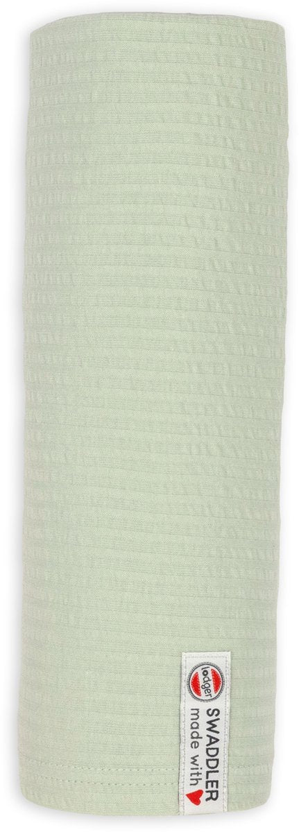Fasce Lodger - panno idrofilo xl - verde - 120x120 cm - cotone seersucker - pannolino idrofilo