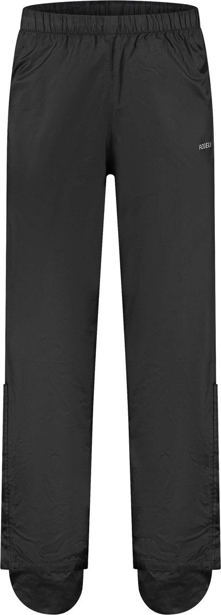 Rogelli houston fiets regenbroek heren - waterdicht - met schoenbescherming - zwart - maat s