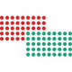 Puntas para marcar francos 19 mm rojo verde