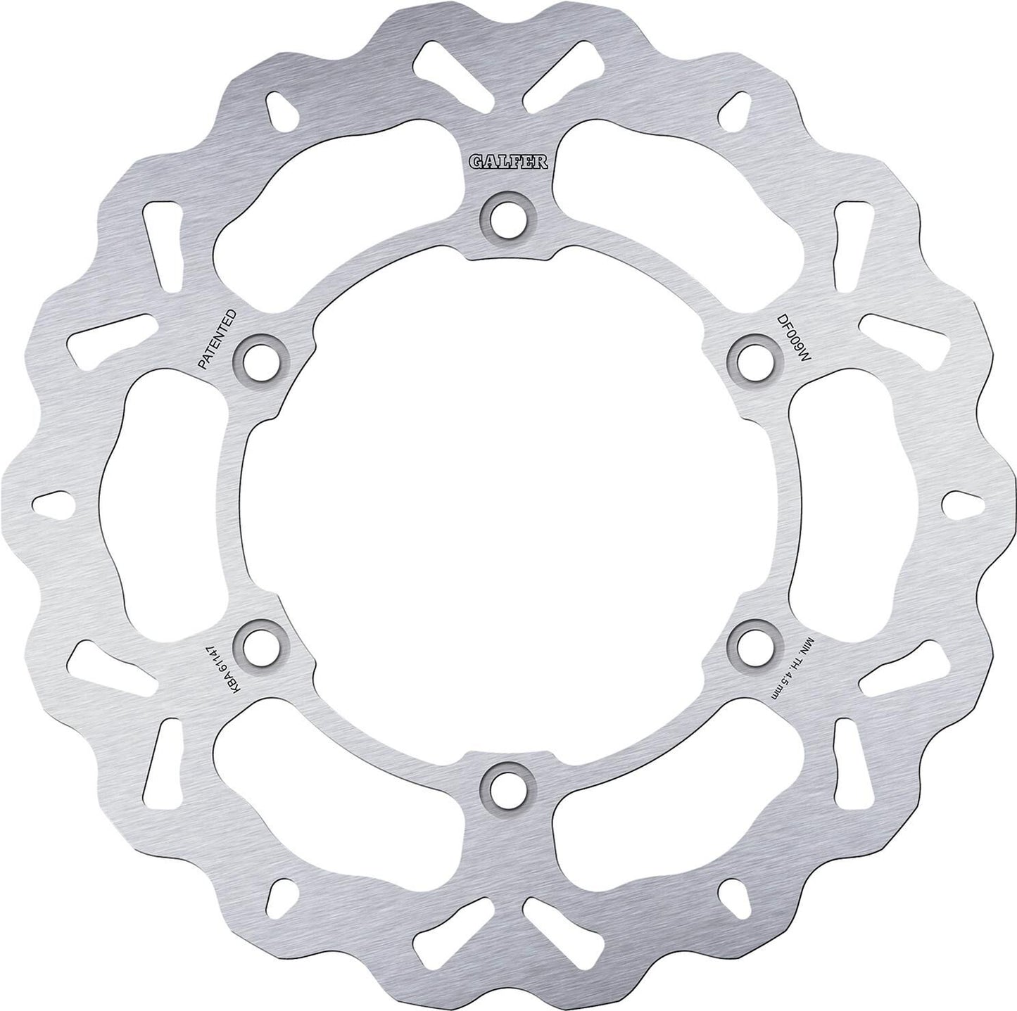 Disco de freno galfer wave df009 rotor df009 tipo w rígido
