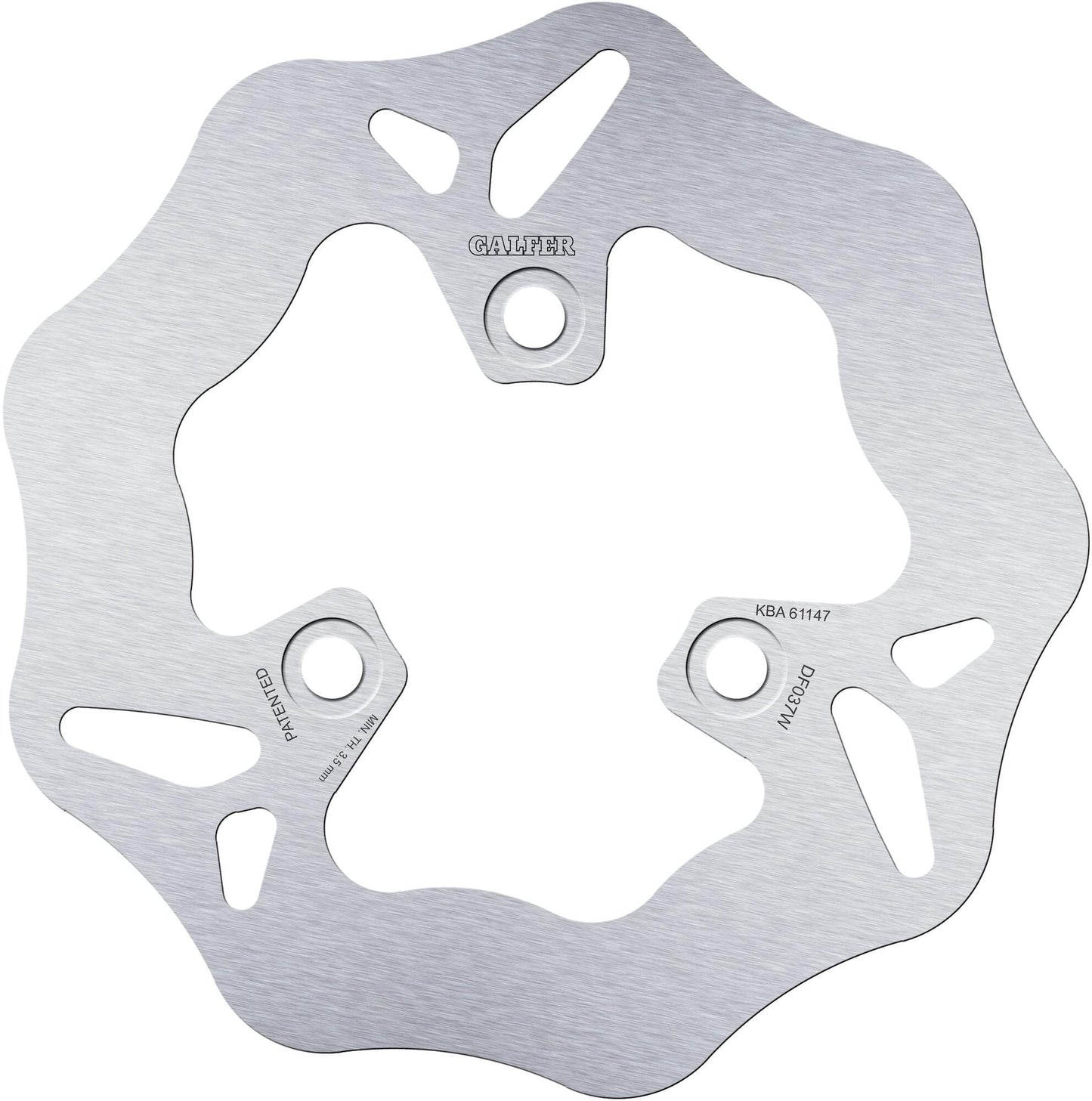 Disco freno Galfer df037 rotore df037 tipo w rigido