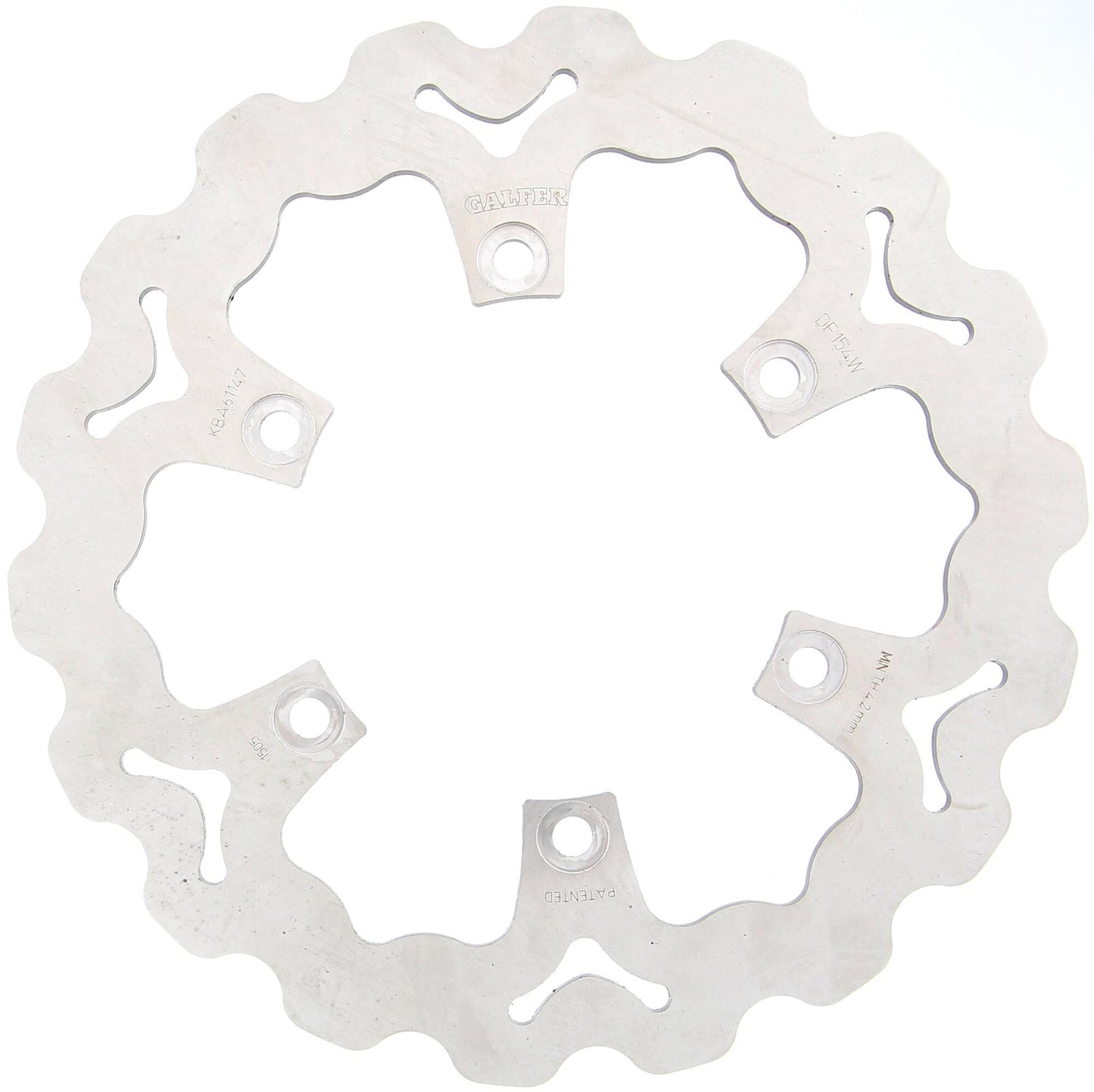 Disco de freno galfer wave df154 rotor df154 tipo w rígido