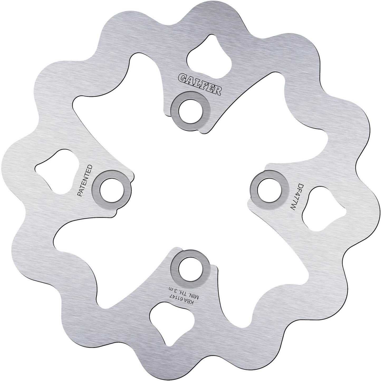 Disco de freno galfer wave df477 rotor df477 tipo w rígido