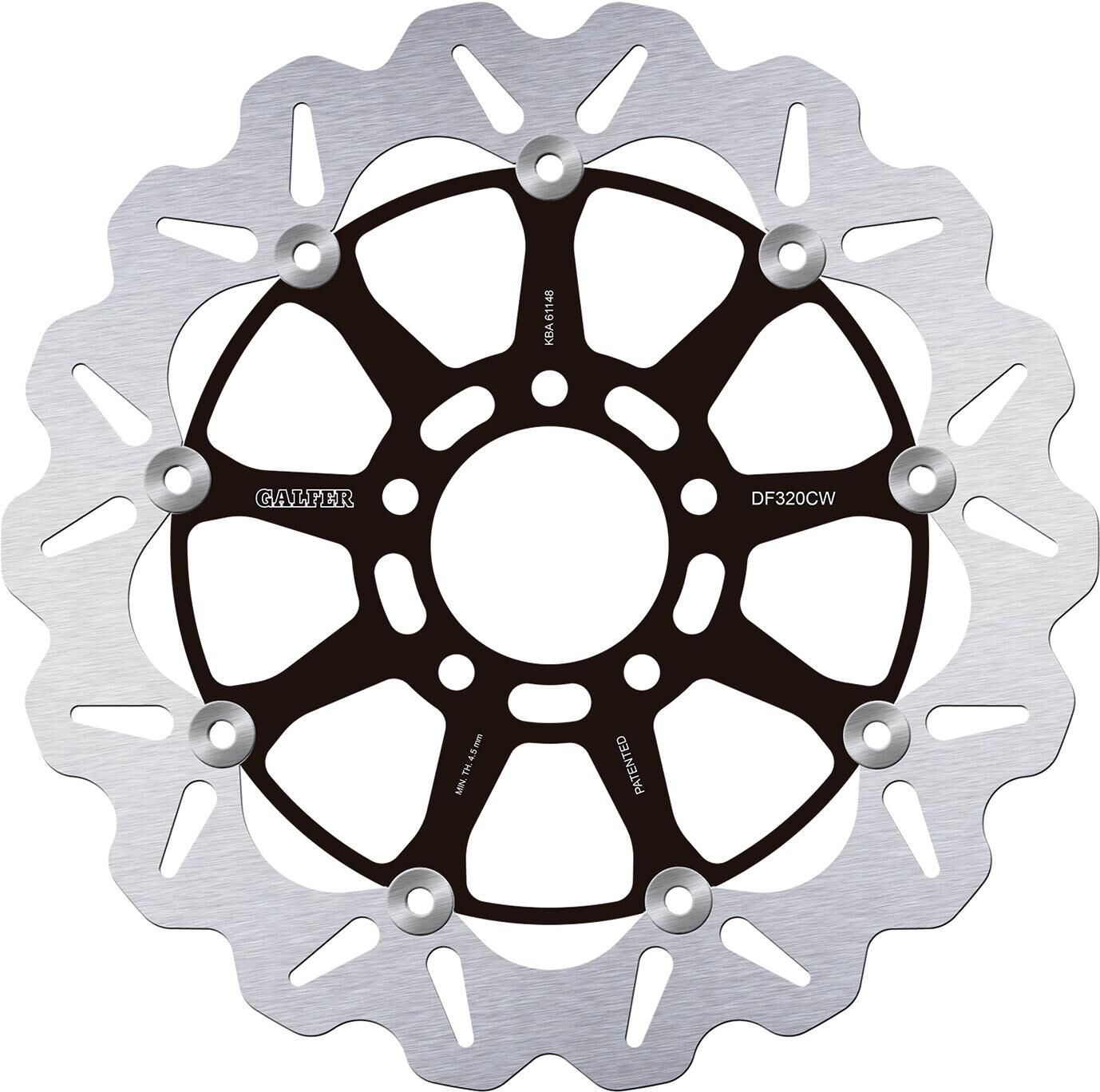 Disco de freno galfer wave df320 rotor df320 tipo cw flotante