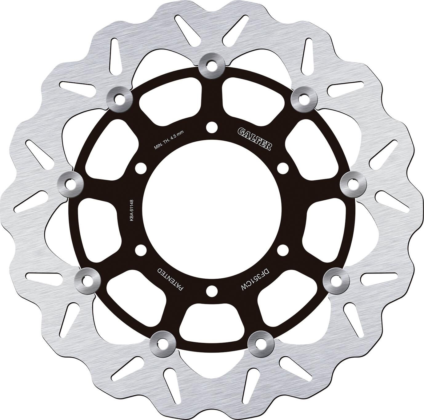 Disco de freno galfer wave df351 rotor df351 tipo cw flotante