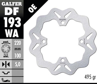 Disco de freno galfer golf df193 rotor df193 tipo wa rígido
