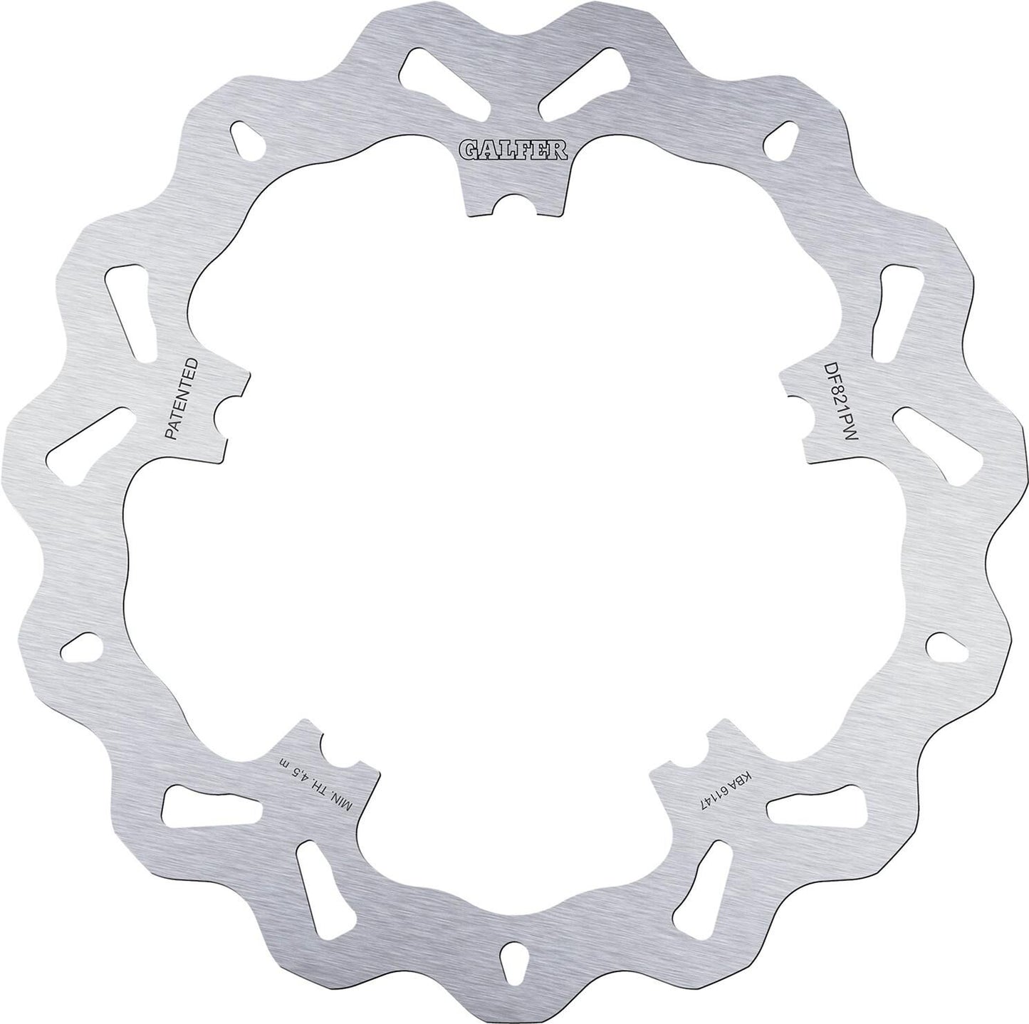 Disco de freno galfer golf df821 rotor df821 tipo pw rígido