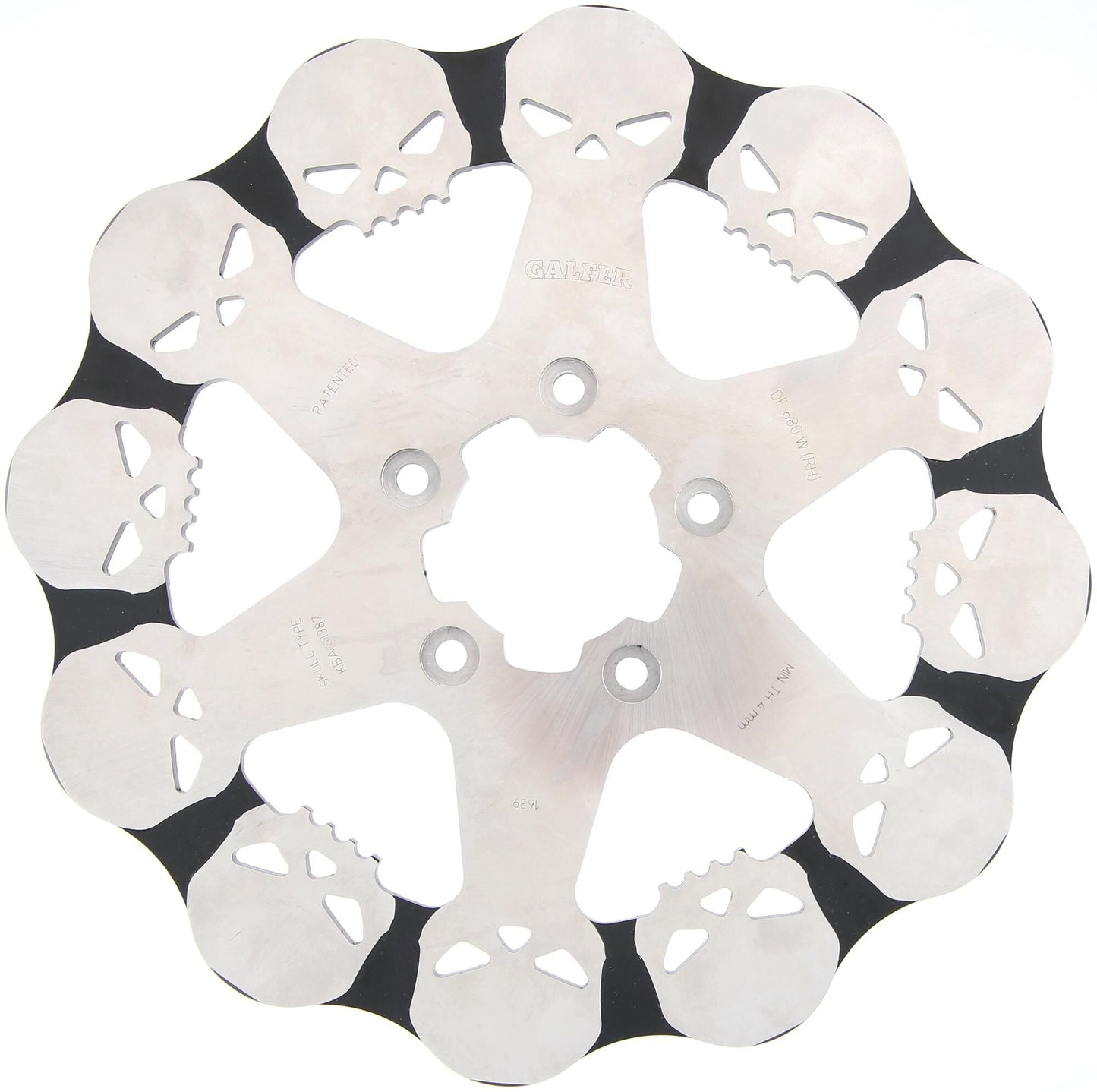 Disco de freno Galfer df680 rotor df680 rh cráneo rígido