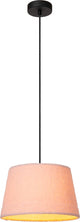 Lucide woolly - hanglamp - ø 28 cm - 1xe27 - roze