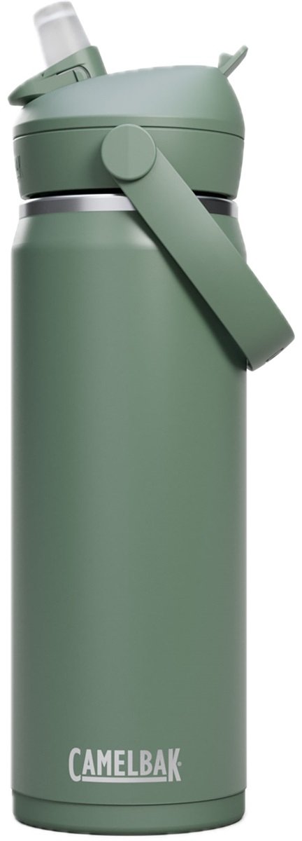 Camelbak thrive flip straw drinking bottle - 600 ml - stainless steel - with straw - insulation water bottle - green