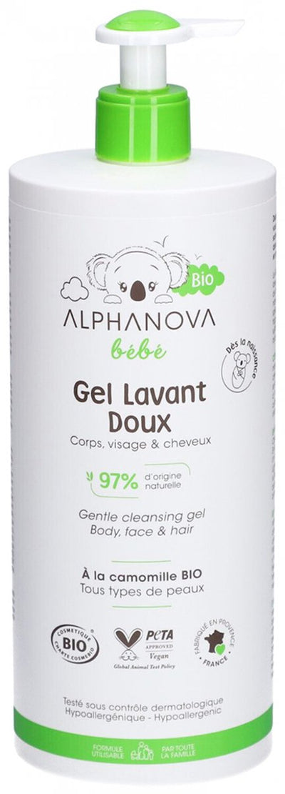 Alphanova bébé gel detergente morbido biologico 1 l