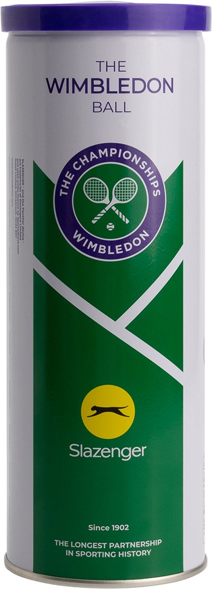 Palline da tennis unisex Slazenger S TB Wimbledon 3tin - gialle