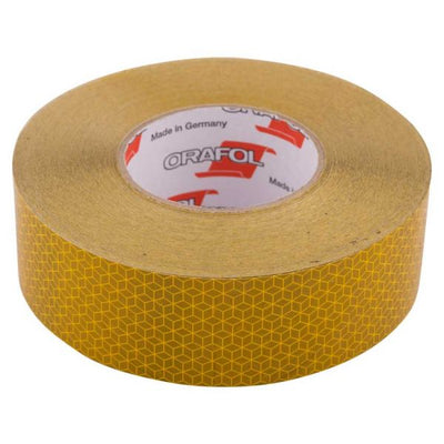 Cinta reflectante 50 mtr amarillo