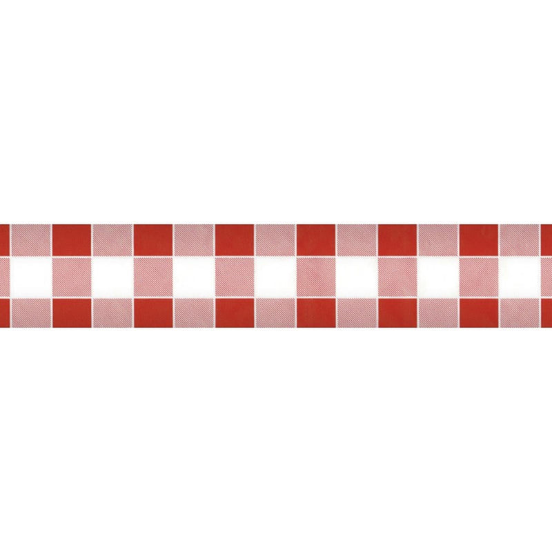 Wicotex damast papier 1,20x8m ruit rood
