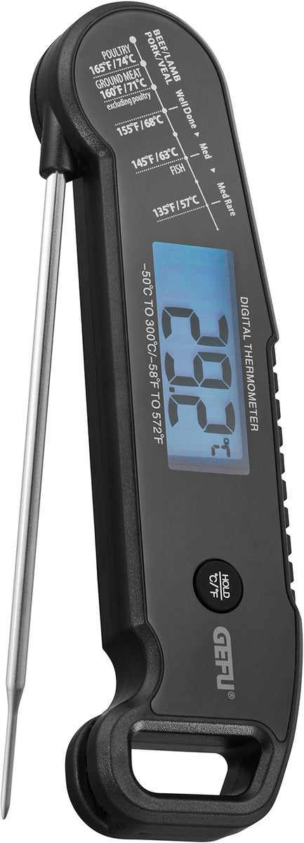 Termómetro digital para carne Gefu aurema - sonda plegable - −50 °c a 300 °c - horno BBQ