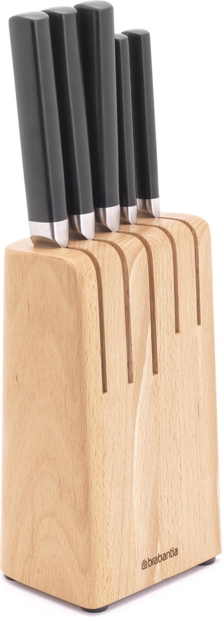 Brabantia profile messenset - met messenblok - hout