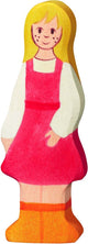 Granja Holztiger - hija del granjero - 4x2x10cm - figura de madera - hecha a mano