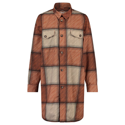 Puch camicia antipioggia oversize impermeabile invernale urbano da donna all'aperto cinabro