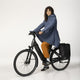 Seq ii impermeable de invierno urbano al aire libre señoras denim azul