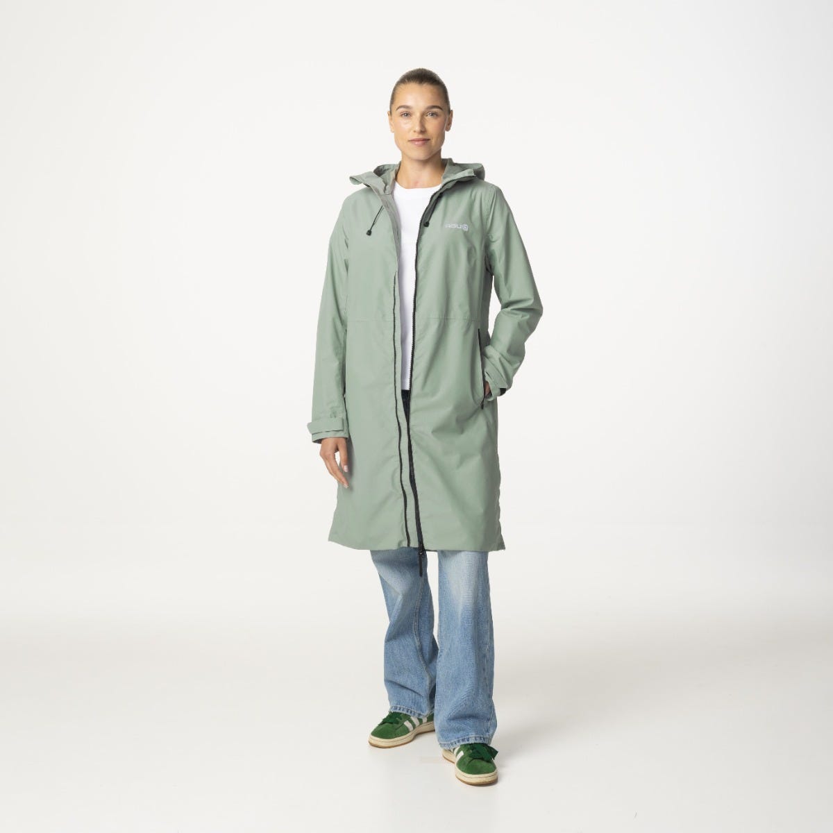 Agu seq ii impermeabile urbano outdoor donna salvia