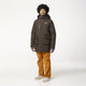 Puch defender impermeable de invierno urbano outdoor hombre café molido