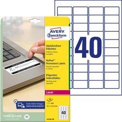 Etichette antifrode avery l6145-20 adesive permanenti