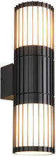 Trio Volga - lámpara de pared - antracita - excl. 2x E27 4 W - iluminación arriba y abajo - montaje en pared - iluminación exterior - ip54