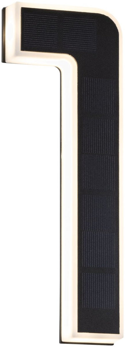 Iluminación solar LED para números de casa Paulmann, incl. batería reemplazable número 1 ip44 3000k 6lm negro