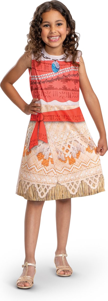 Disguise disney - moana, kostuum moana vaiana basic, maat xs (3t-4t jaar), meisjes