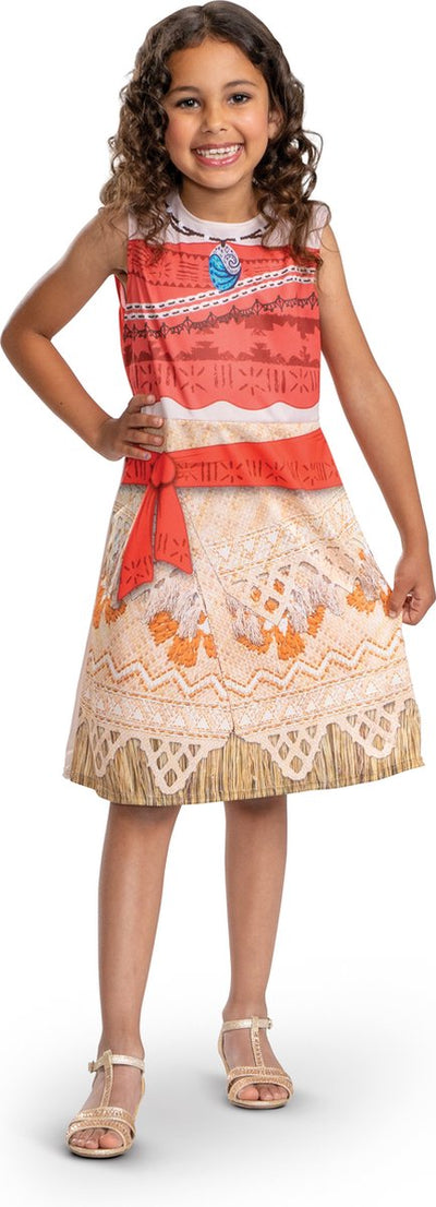 Travestimento disney - moana, costume moana vaiana basic, taglia xs (3t-4t anni), ragazze
